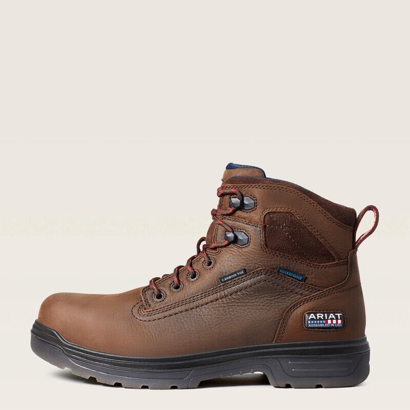 10036739 Men's Ariat Turbo 6" USA Assembled Waterproof Carbon Toe Work Boot