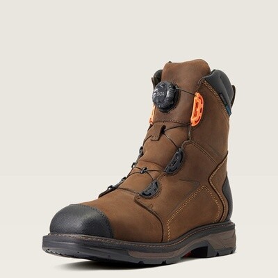 10038922 Men's Ariat WorkHog XT 8" BOA Waterproof Carbon Toe Work Boot