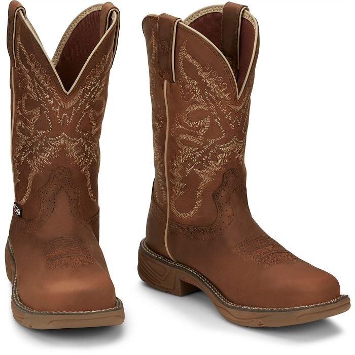 SE4352 RUSH 11&quot; WOMEN&#39;S JUSTIN NANO COMPOSITE TOE WATERPROOF WORK BOOT