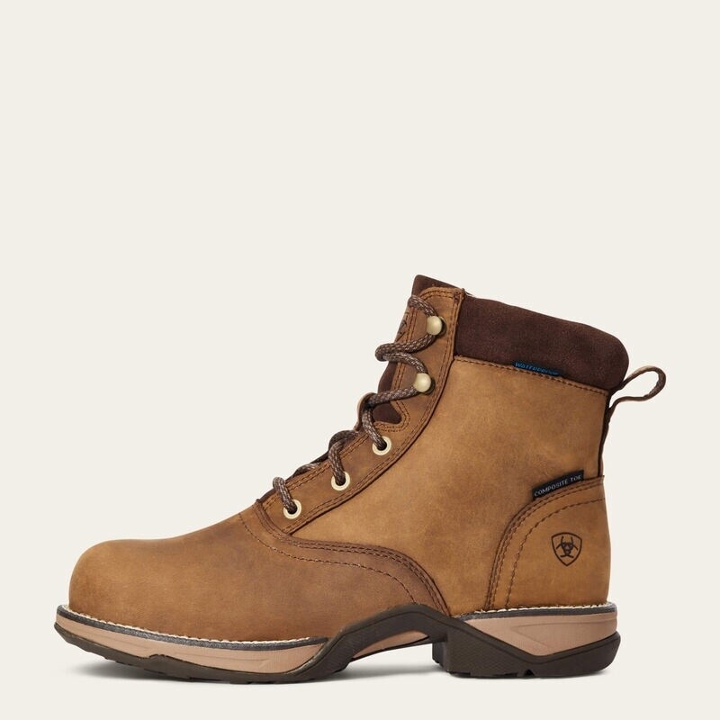 10034143 Women&#39;s Ariat Anthem Round Toe Lacer Waterproof Composite Toe Work Boot