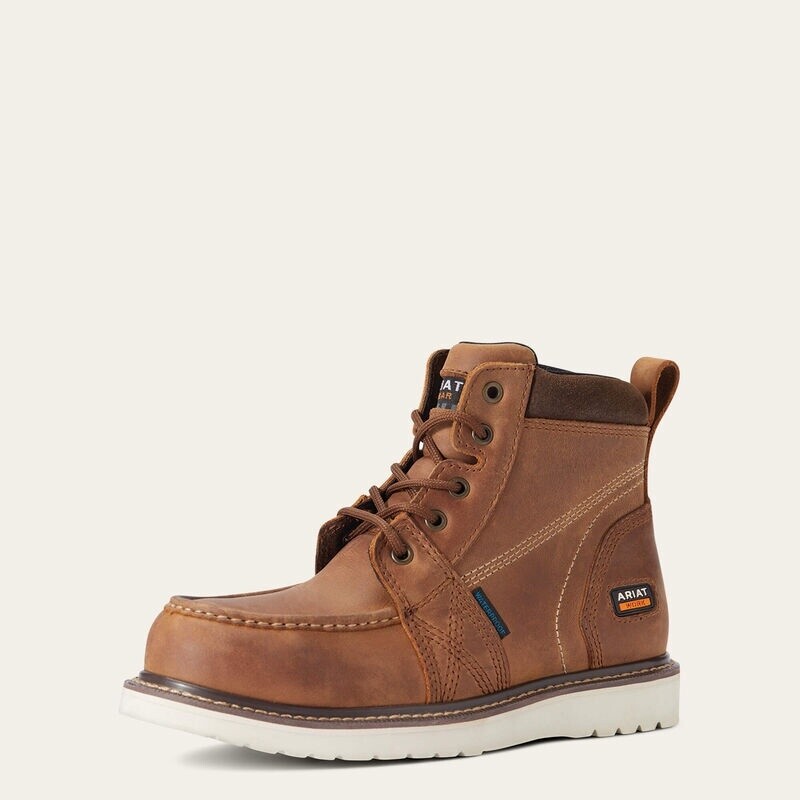 10038335 Women&#39;s Ariat Rebar Wedge Moc Toe Waterproof Composite Toe Work Boot