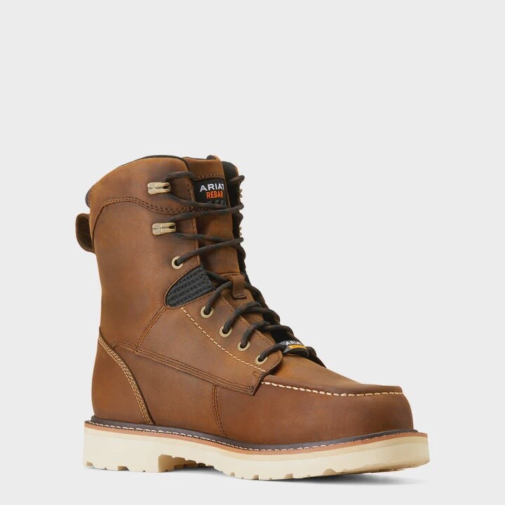 10047028 MEN&#39;S ARIAT 8&quot; REBAR LIFT H20 COMPOSITE TOE WORK BOOT