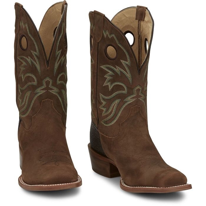 SA2011 MEN&#39;S TONY LAMA 11&quot; HUDSON SUEDE SQUARE TOE WESTERN BOOT