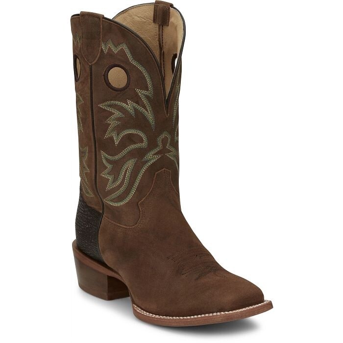 SA2011 MEN'S TONY LAMA 11" HUDSON SUEDE SQUARE TOE WESTERN BOOT