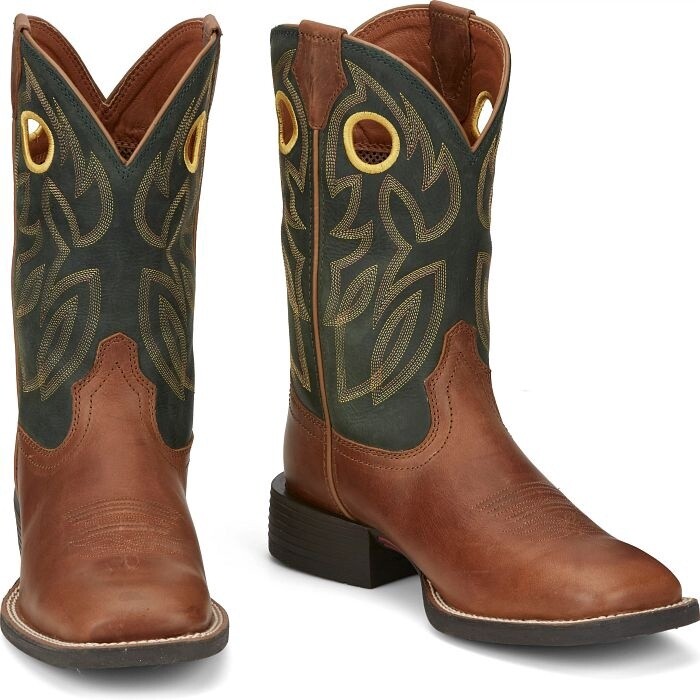 SE7520 MEN&#39;S JUSTIN BOWLINE 11&quot; WESTERN BOOT