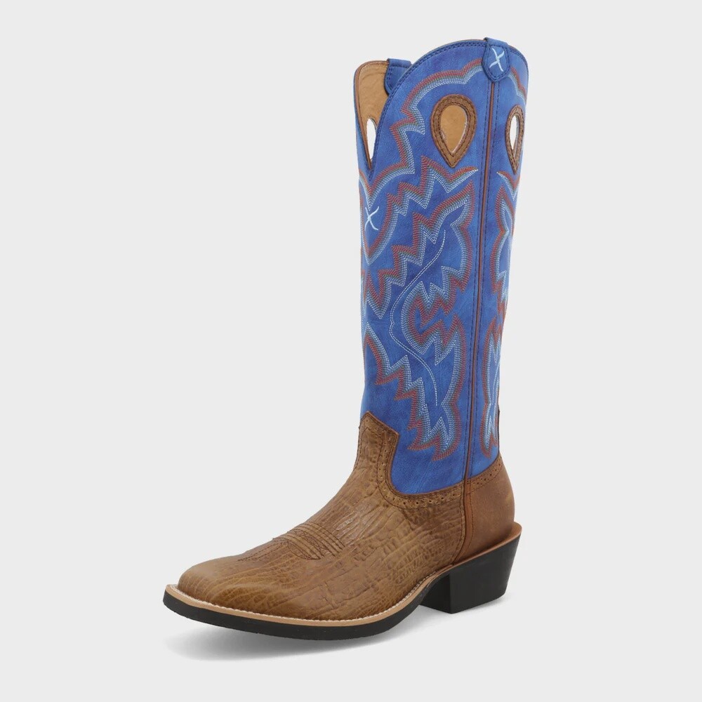 MBK0034 MEN&#39;S TWISTED X 16&quot; BROWN/BLUE BUCKAROO