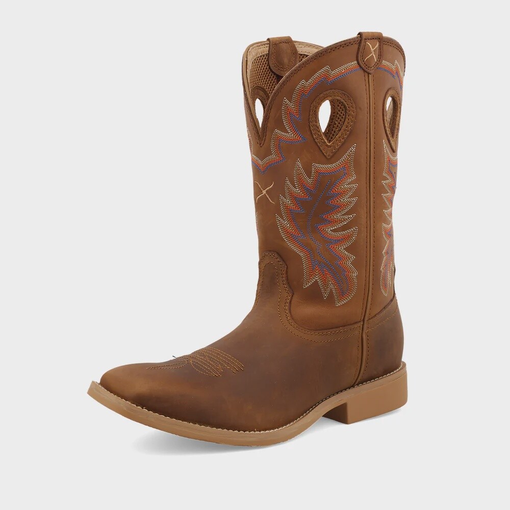 MTH0028 MEN&#39;S TWISTED X 12&quot; TOP HAND SQUARE TOE