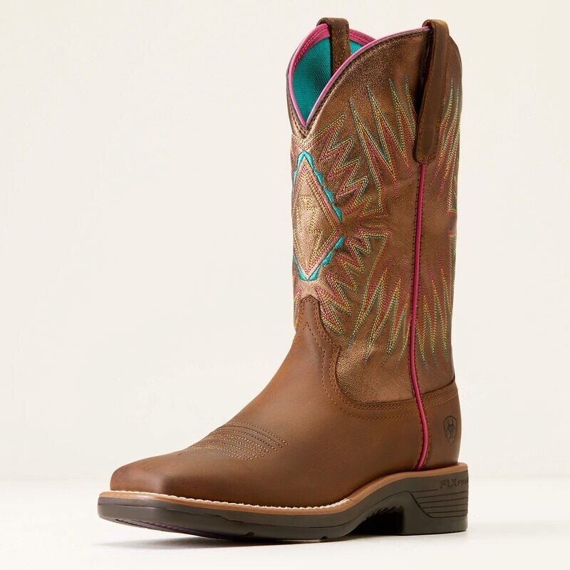 10047059 WOMEN&#39;S ARIAT 11&quot; RIDGEBACK DISTRESSED TAN WESTERN BOOT