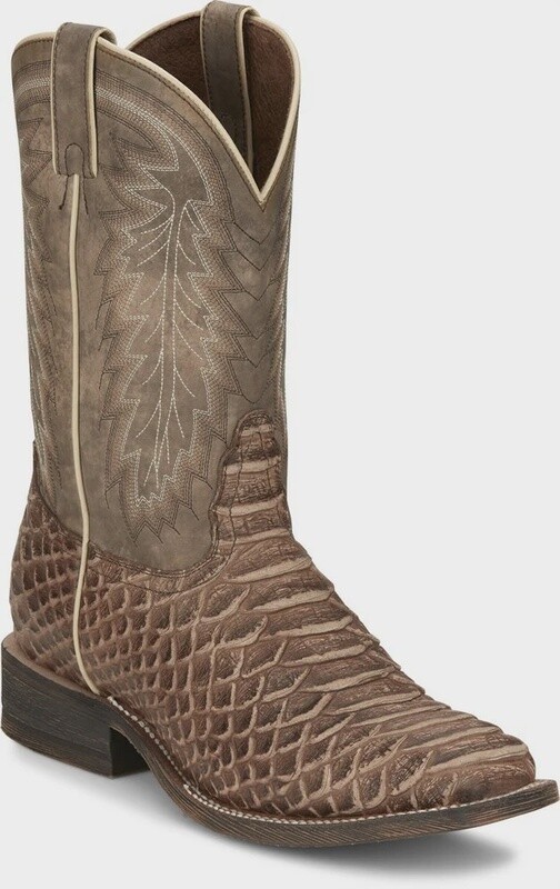 HR5604 MEN&#39;S 11&quot; NOCONA MESCALERO RUGGED SNAKE PRINT WESTERN BOOTS - BROAD SQUARE TOE