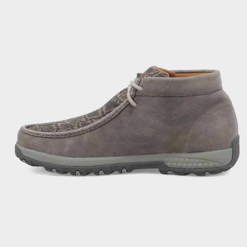 MXC0017 MEN'S TWISTED X GREY CHUKKA DRIVING MOC