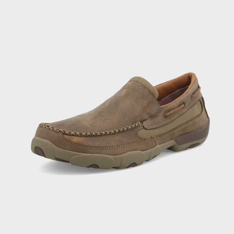 MDMS002 MEN&#39;S TWISTED X BOMBER SLIP-ON DRIVING MOC