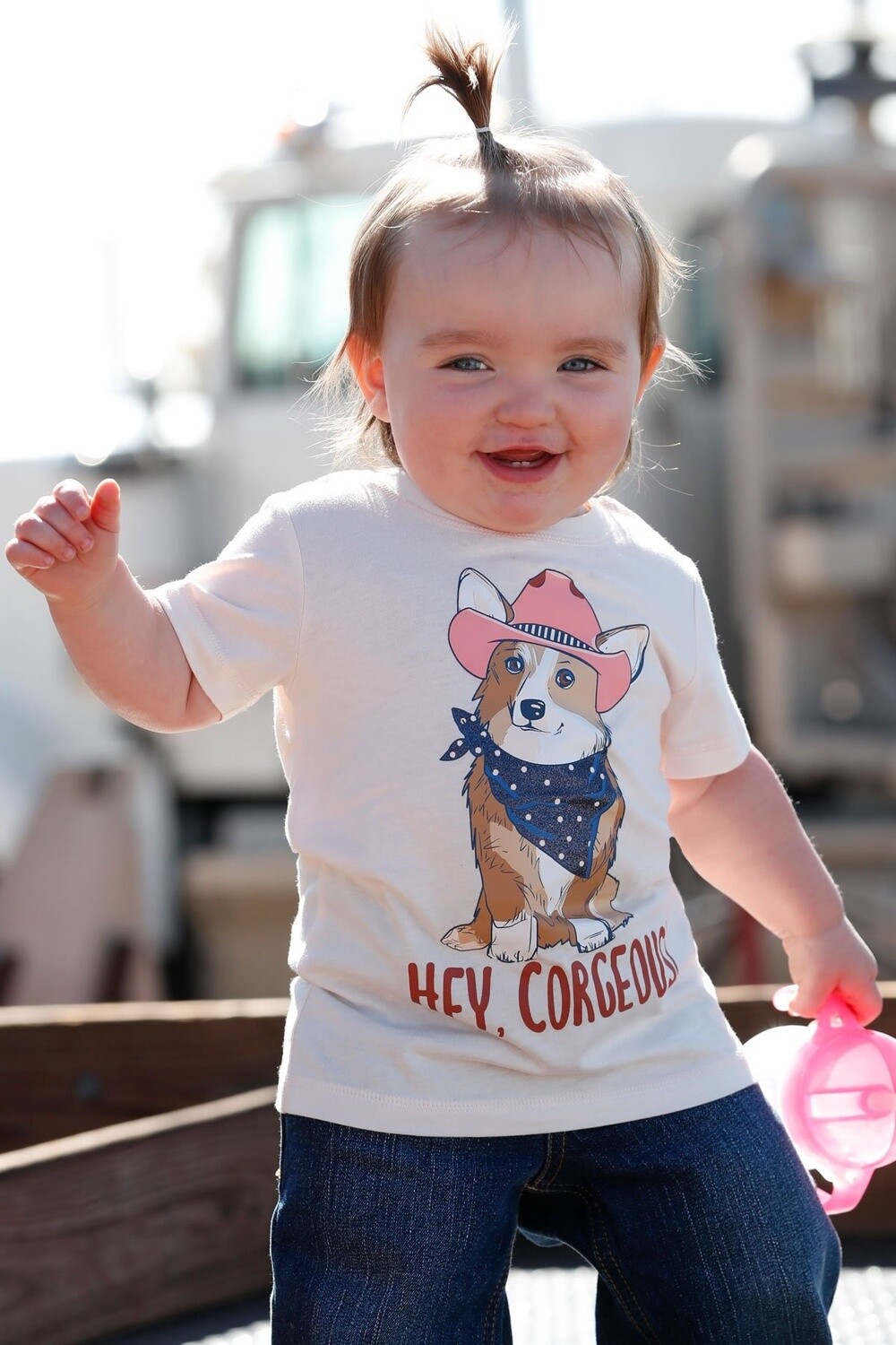 CTT6851030 GIRL'S CRUEL GIRL HEY, CORGEOUS S/S TEE