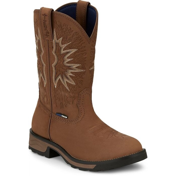 TW3414 MEN'S TONY LAMA BOOM 11" PULL-ON WATERPROOF WORK BOOT