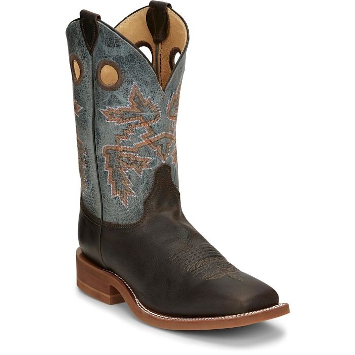 BR5349 MENS' JUSTIN BENDER 11" VIBRAM SOLE  WESTERN BOOT