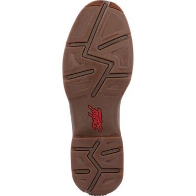 DDB0428 MEN'S DURANGO 12" OAK BARK MIDNIGHT ROUND TOE WESTERN BOOT