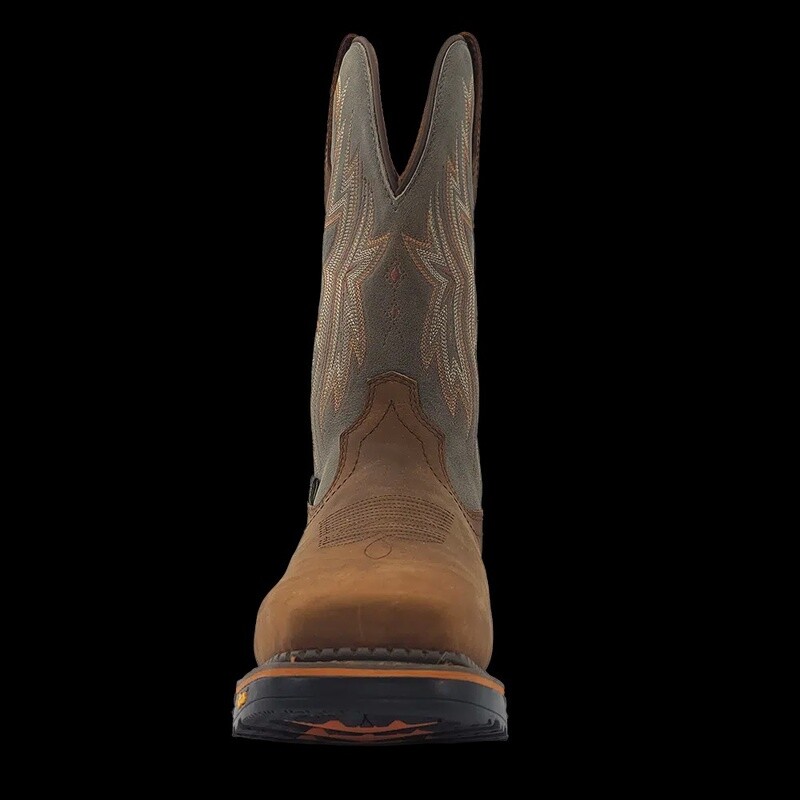 RW1202 MEN'S R. WATSON 11" HAZEL BAY/SMOKE GRAY COWHIDE SQUARE TOE WORK BOOT