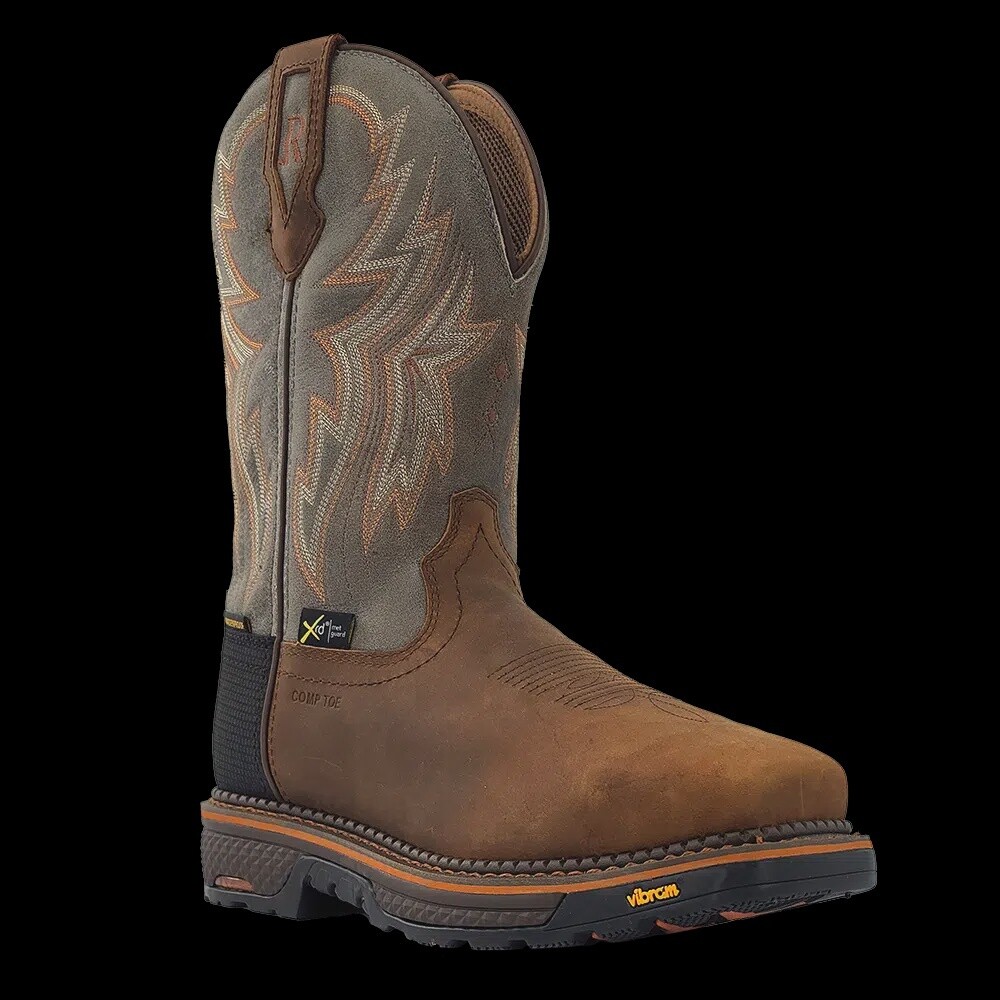 RW1202 MEN&#39;S R. WATSON 11&quot; HAZEL BAY/SMOKE GRAY COWHIDE SQUARE TOE WORK BOOT