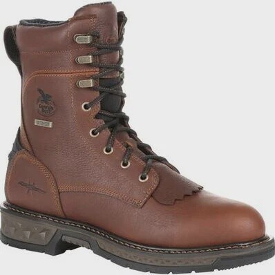 GB00309- MEN GEORGIA BOOT 8&quot; CARBO-TEC LT WATERPROOF LACER WORK BOOT