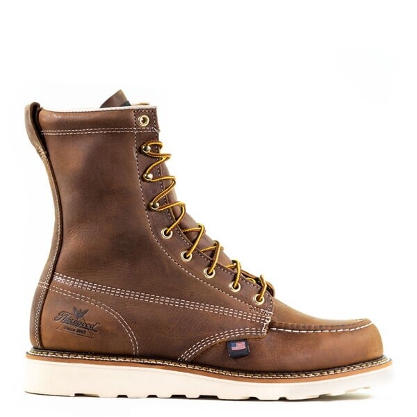 814-4178 MEN&#39;S THOROGOOD AMERICAN HERITAGE – 8″ TRAIL CRAZYHORSE MOC TOE – MAXWEAR WEDGE™