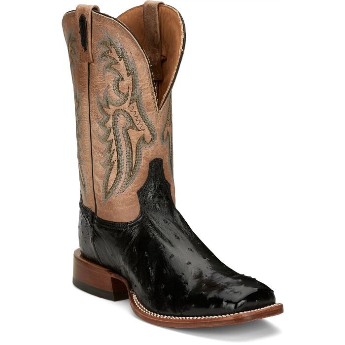 EP6094 MEN'S TONY LAMA CASTILLO 11" OSTRICH SQUARE TOE WESTERN BOOT
