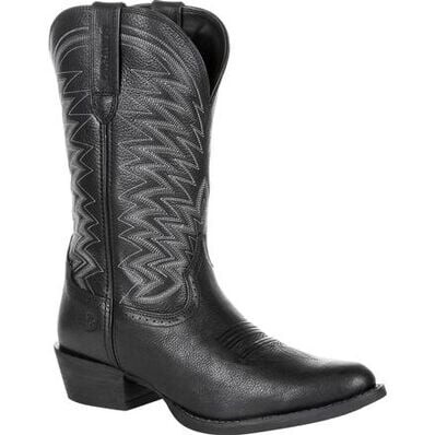 DDB0241 MEN&#39;S DURANGO 12&quot; REBEL FRONTIER™ BLACK WESTERN ROUND TOE BOOT