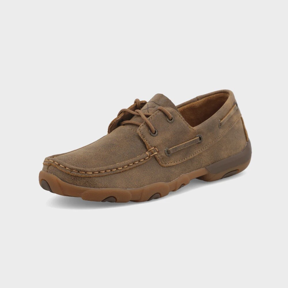 WDM0003 WOMEN&#39;S TWISTED X BOAT SHOE DRIVING MOC