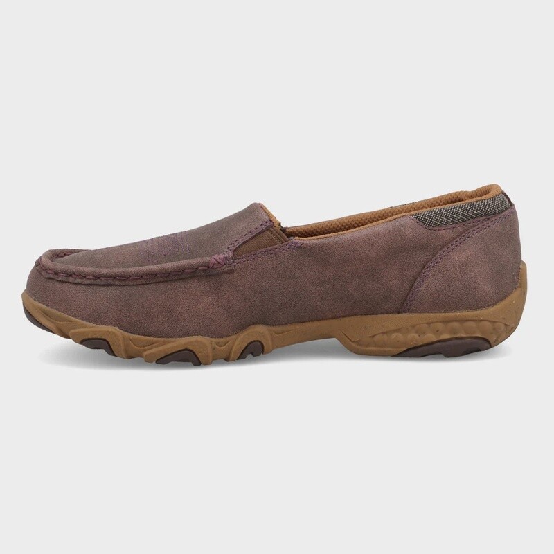 WDMX001 WOMEN'S TWISTED X DUSTY MERLOT SLIP-ON MOC