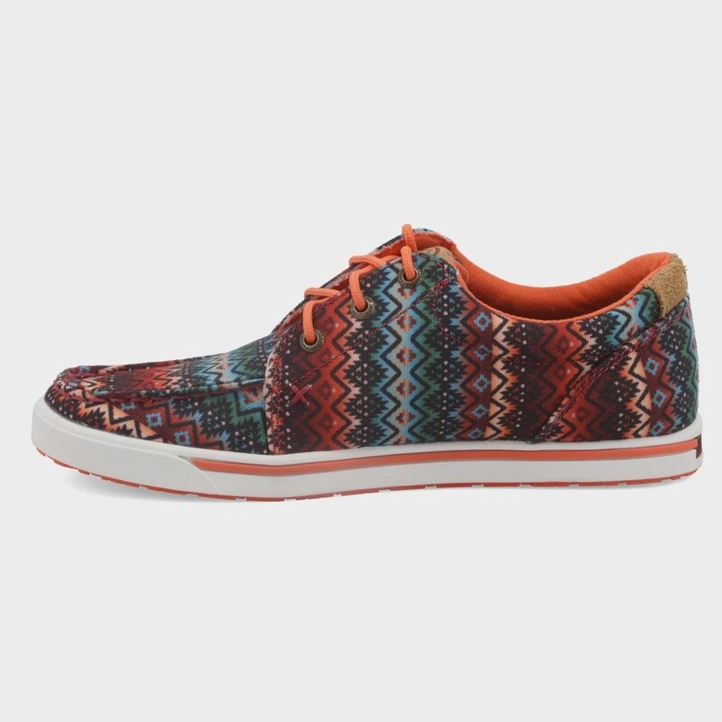WHYC013 WOMEN'S TWISTED X CORAL AZTEC HOOEY LOPER