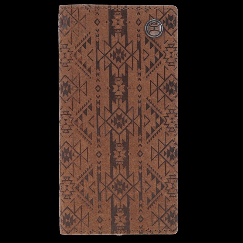 HW021-TNBR &quot;MONTEREY&quot; EMBOSSED RODEO WALLET