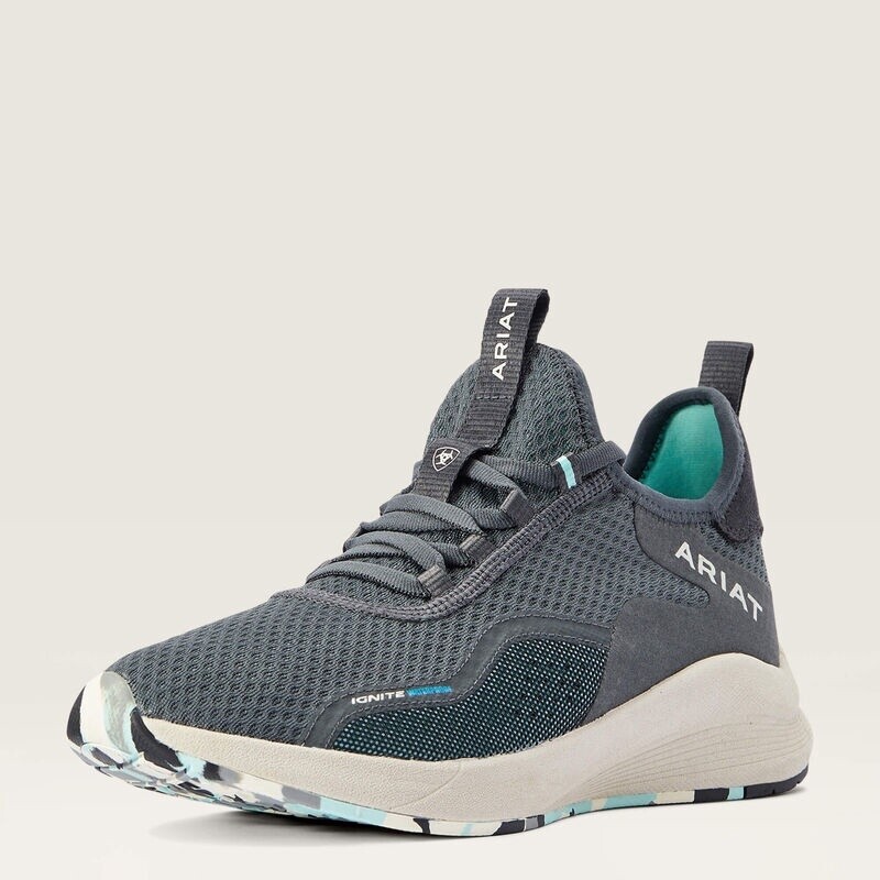 10042487 WOMEN&#39;S ARIAT H20 BLUE STEEL IGNITE WATERPROOF SNEAKER
