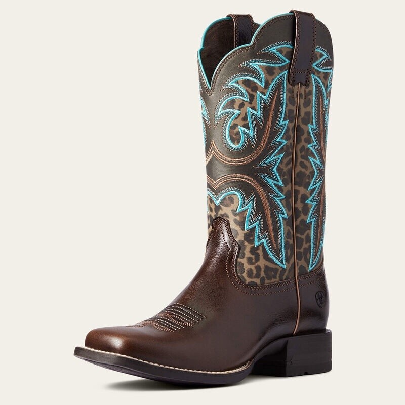 10038276 WOMEN&#39;S ARIAT LONESTAR LEO SQUARE TOE WESTERN BOOT