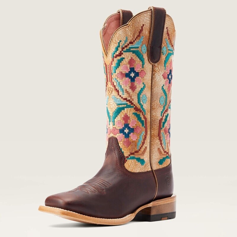 10044542 WOMEN&#39;S ARIAT FRONTIER DANIELLA SQUARE-TOE WESTERN BOOT