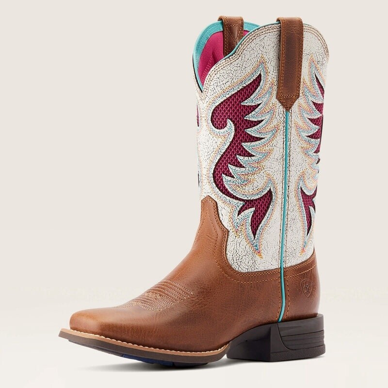 10044507 WOMEN&#39;S ARIAT PINTO VENTTEK 360 SQUARE TOE WESTERN BOOT