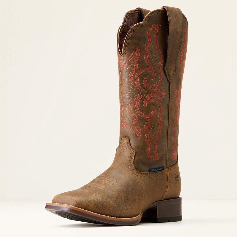 10046960 WOMEN&#39;S ARIAT 12&quot; PEBBLE PRIMERA STRETCH FIT WATERPROOF WESTERN BOOT