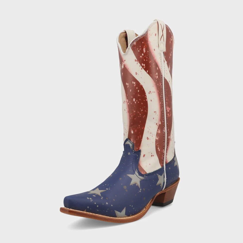 WSO0027 13&quot; WOMEN&#39;S TWISTED X STEPPIN&#39; OUT SNIP TOE WESTERN BOOT