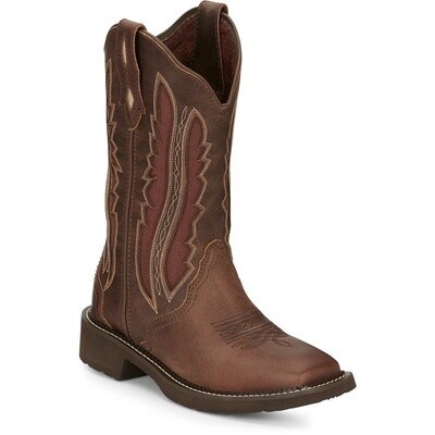 GY2801 WOMEN'S JUSTIN 11" PAISLEY WESTERN BOOT