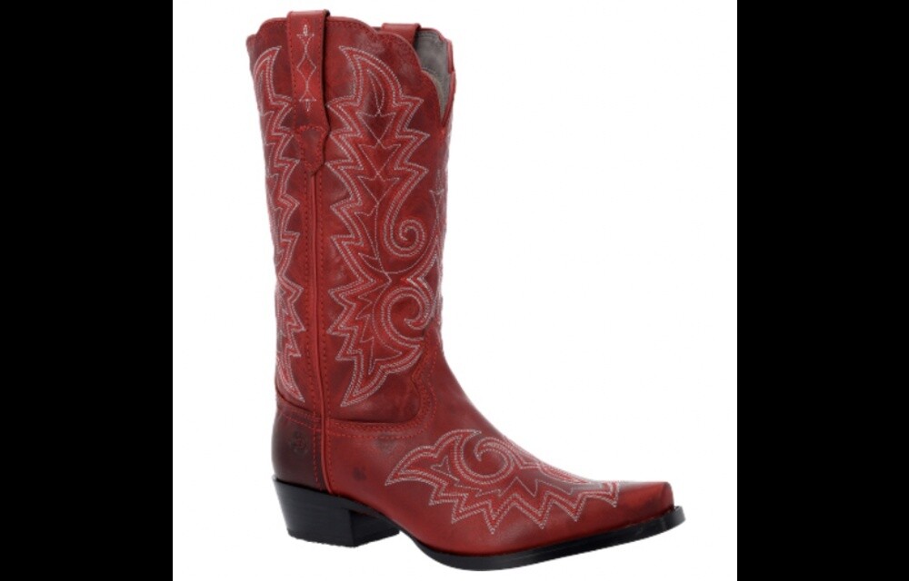 DRD0448 WOMEN&#39;S DURANGO 12&quot; CRUSH RUBY RED WESTERN BOOT