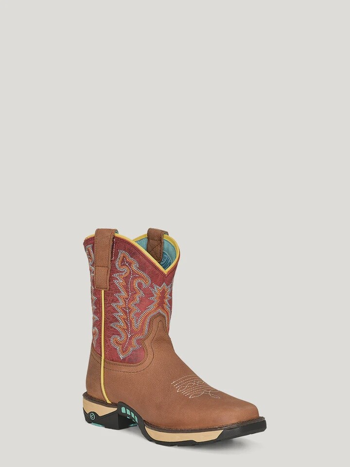 W5001-W WOMEN&#39;S CORRAL 8&quot; FARM &amp; RANCH SQUARE TOE WORK BOOT