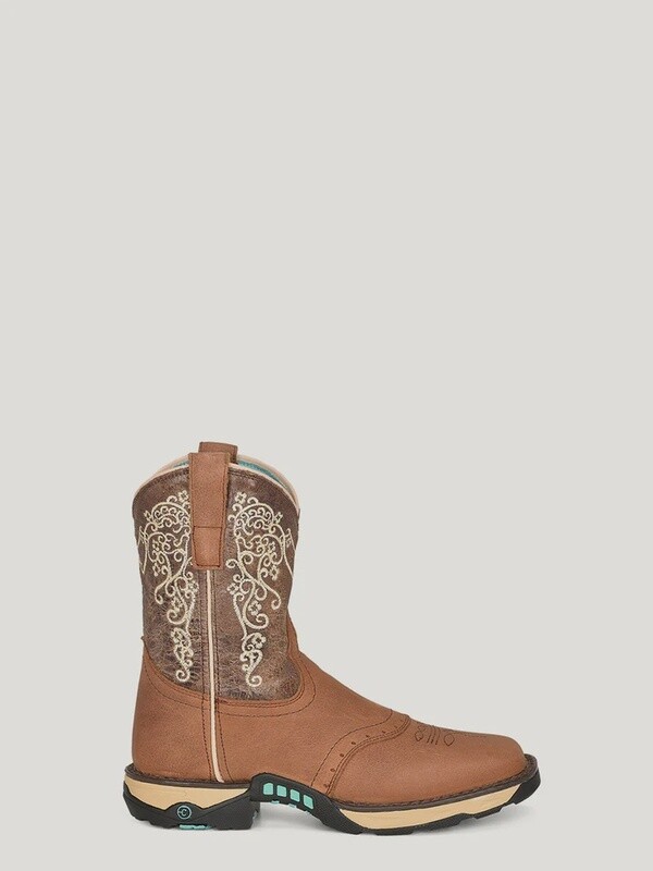 W5006-M WOMEN'S CORRAL 8" FARM &amp; RANCH SQUARE TOE WORK BOOT