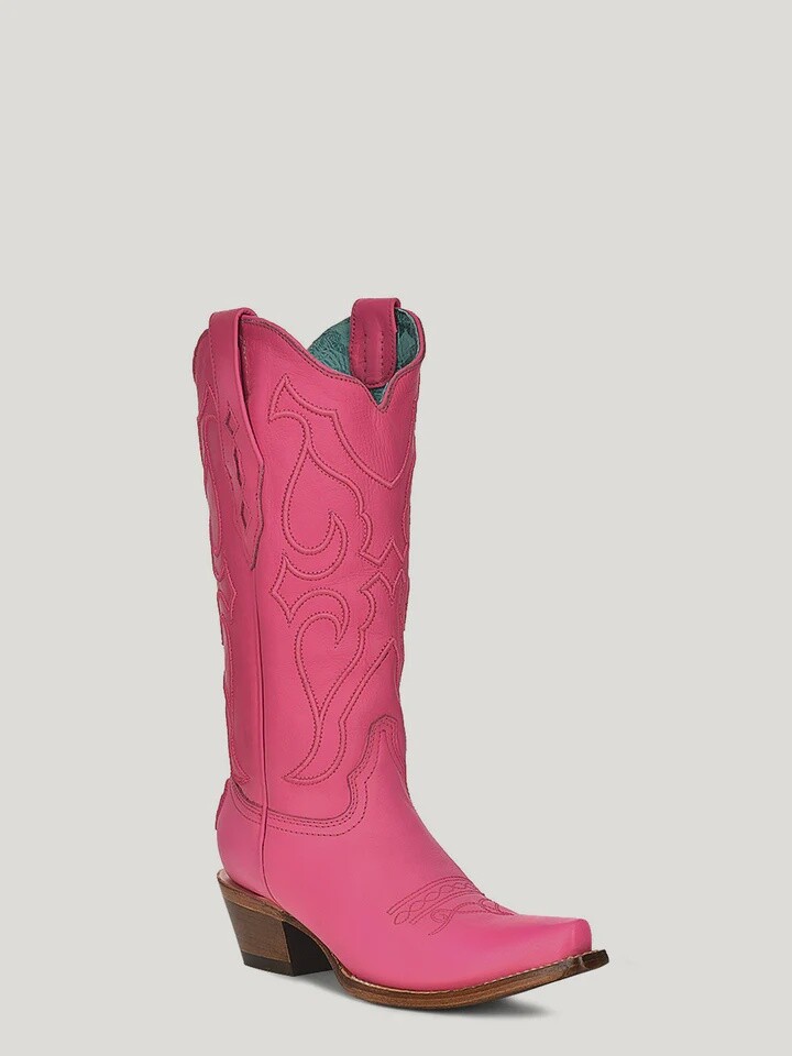 Z5138 WOMEN&#39;S CORRAL FUSCHIA SNIP-TOE WESTERN BOOT
