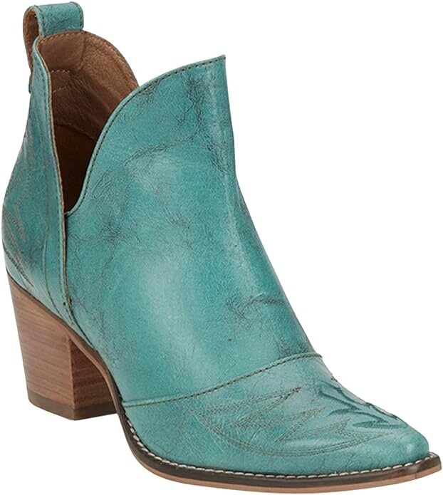 ME1928 WOMEN&#39;S NOCONA MICKI TURQUOISE SNIP TOE BOOTIE