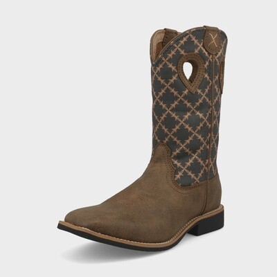 YTH0023 YOUTH TWISTED X BROWN TOP HAND BOOT