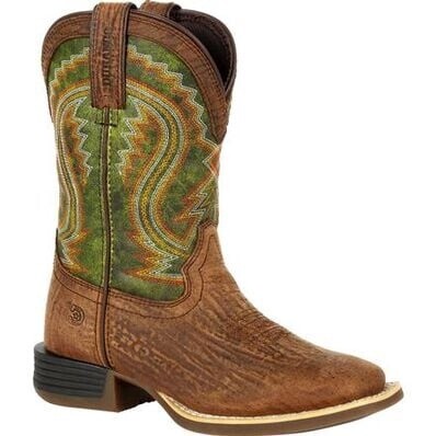 DBT0229C CHILDREN&#39;S DURANGO LIL&#39; REBEL PRO BRIAR GREEN WESTERN BOOT