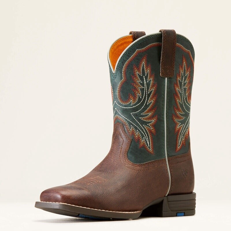 10047010 KID&#39;S ARIAT WILDER SQUARE-TOE WESTERN BOOT