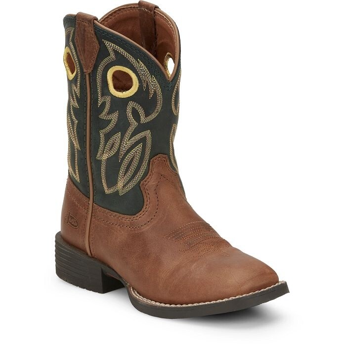 JK7520 KID&#39;S JUSTIN BOWLINE WESTERN BOOT