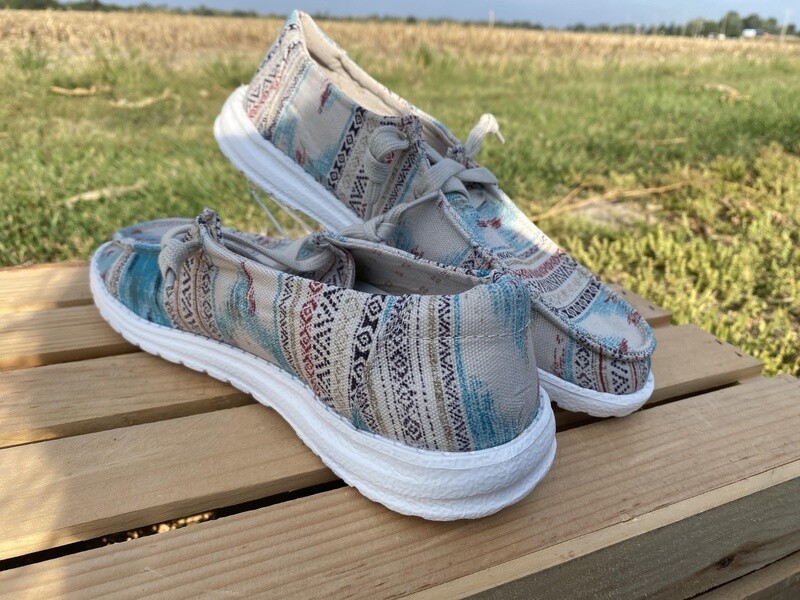 GJSP0286 WOMEN&#39;S GYPSY JAZZ HIP 2 CASUAL SLIP-ONS