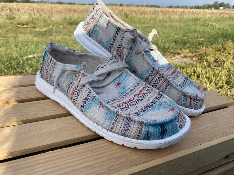 GJSP0286 WOMEN'S GYPSY JAZZ HIP 2 CASUAL SLIP-ONS