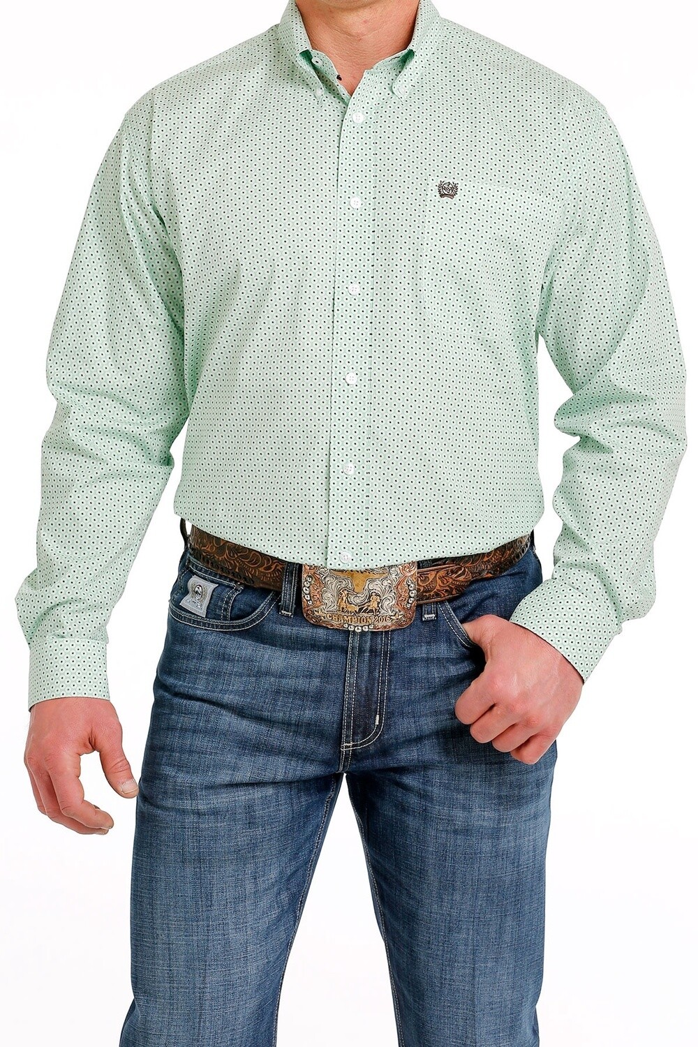 MTW1105546 MEN&#39;S CINCH L/S BUTTON DOWN WESTERN SHIRT
