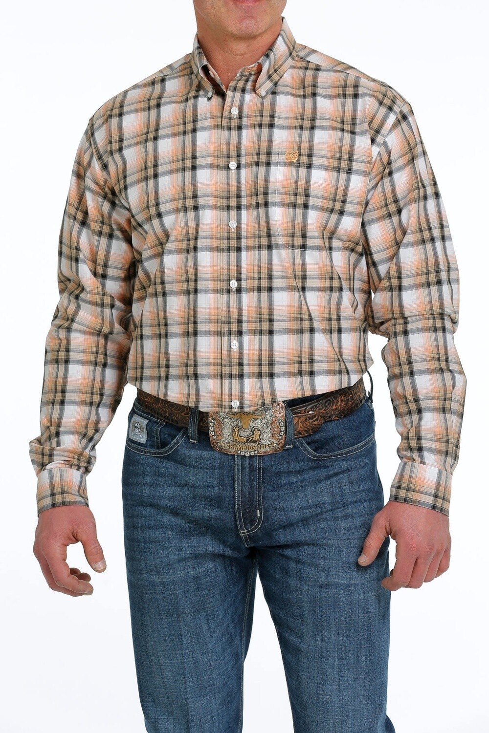 MTW1105533 MEN&#39;S CINCH L/S PLAID WESTERN SHIRT