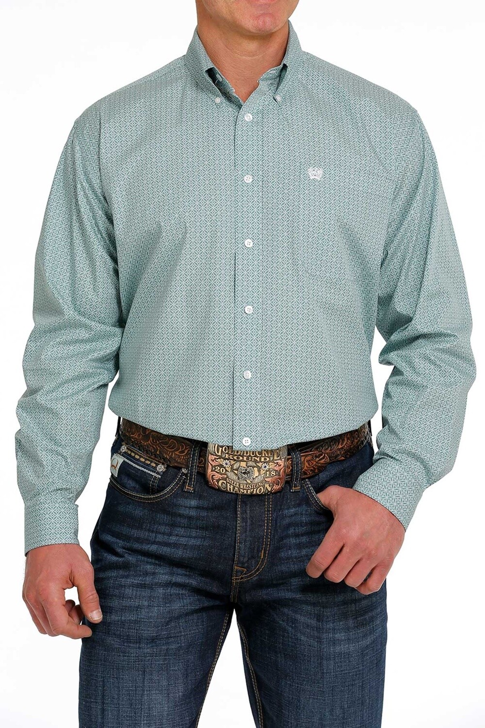 MTW1105469 MEN&#39;S CINCH L/S PRINT WESTERN SHIRT